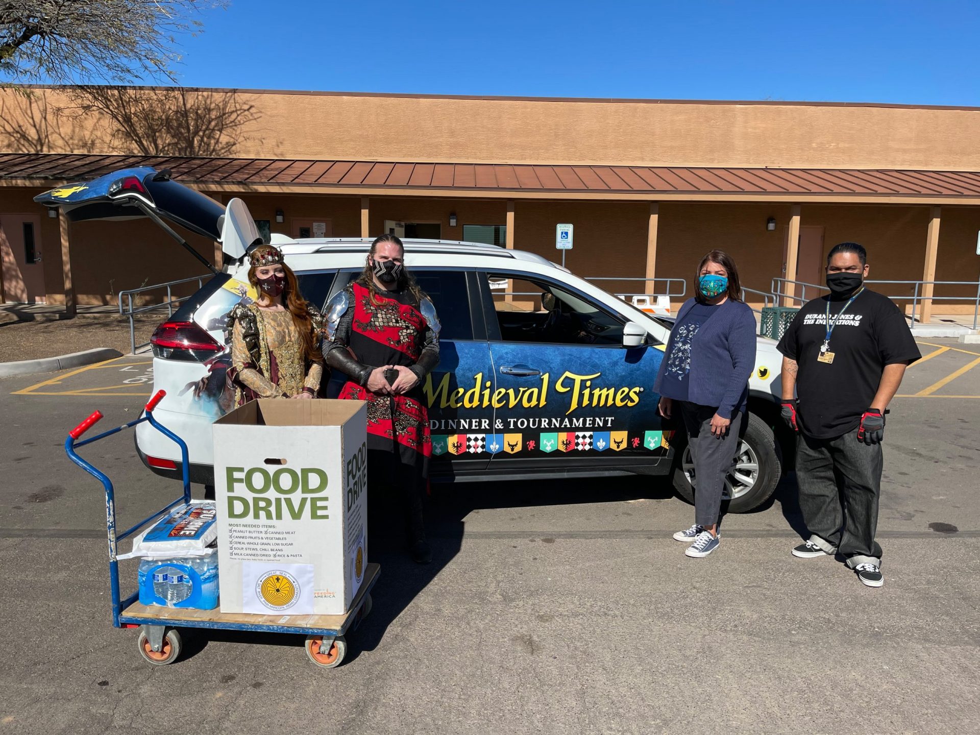 Medieval Times Donates to SRPMIC Food Bank