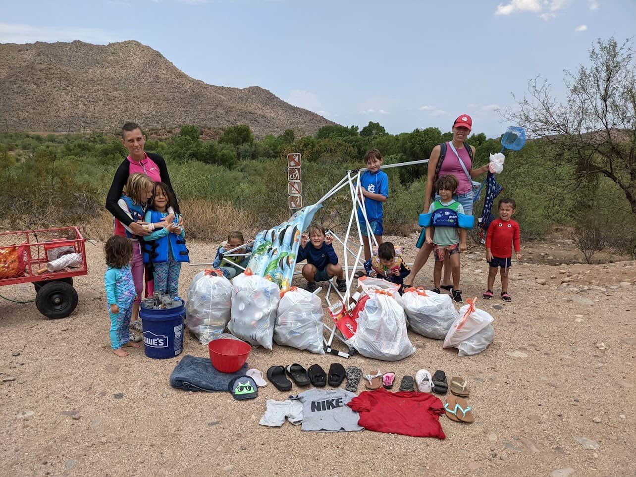 Families Clean Up Lower Salt River