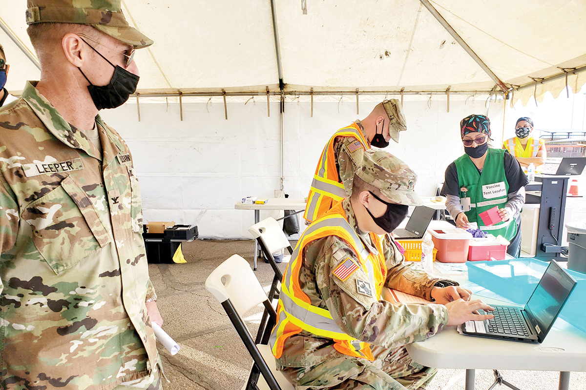 Arizona National Guard Lends a Hand at COVID-19 Vaccine Clinics