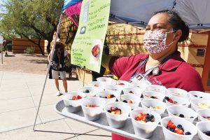 Students Enjoy Blue Corn Mush for NARD