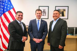 Transportation Secretary Buttigieg Meets with Leadership from Four Sibling Tribes at GRIC