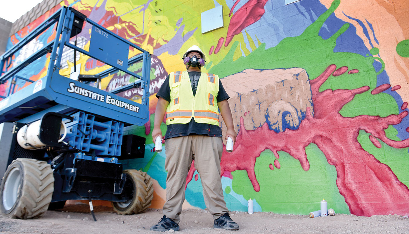 Dwayne Manuel Mural Featured on New APS Substation Located at Entrance to Roosevelt Row Arts District