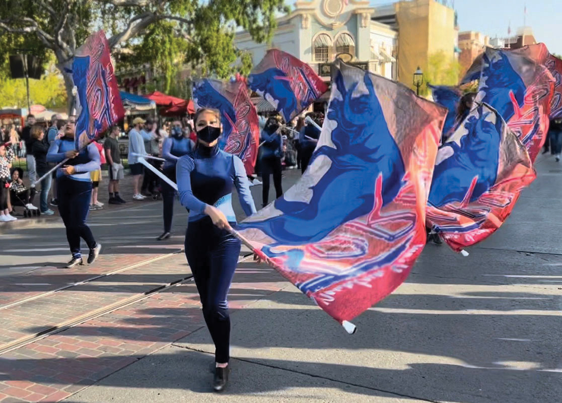Mountain View High School Senior Marches Down Disneyland’s Main Street U.S.A. on Presidents Day 