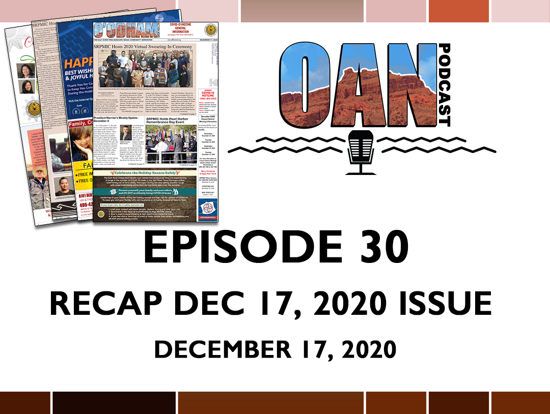 OAN Podcast Episode 30 – Dec. 17 Issue Recap